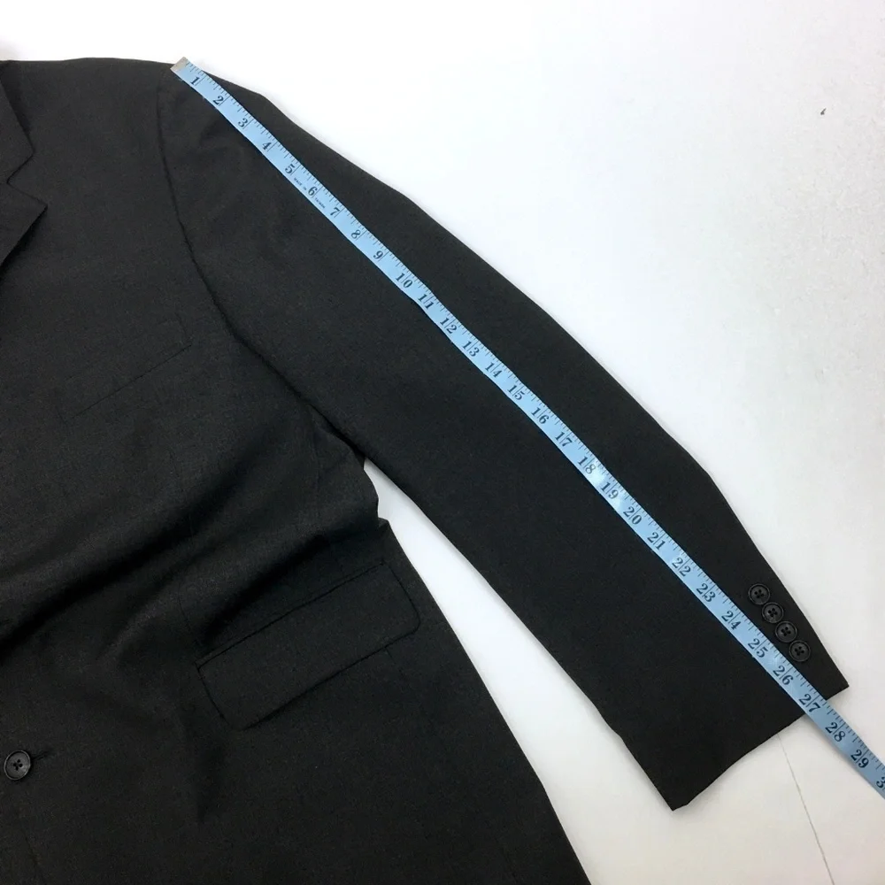 J. Crew Men's Dark Grey Suit Jacket Gray Blazer